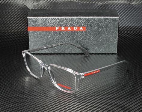 designer glasses prada|Prada clear frame glasses.